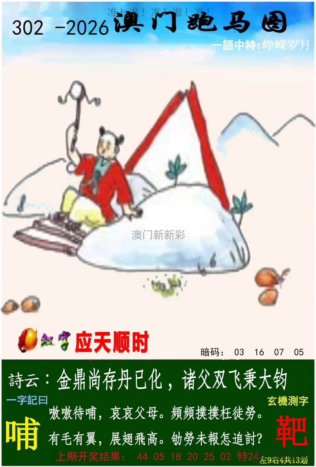 跑马图